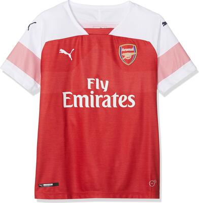 Puma Kinder Arsenal FC Home Shirt Replica Ss Kids mit EPL Sponsor Logo Trikot, rot (Chili Pepper Heather-White-Chili Pepper), 152 bei Amazon bestellen