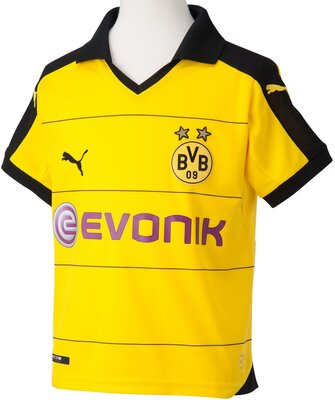 PUMA Kinder Trikot BVB Home Replica Shirt with Sponsor bei Amazon bestellen