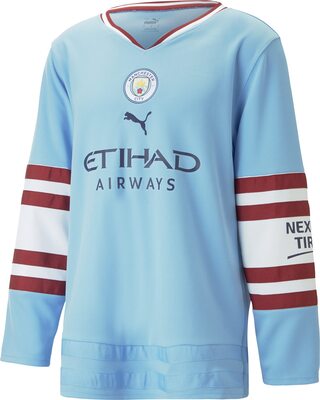 Alle Details zum Fußball-Trikot PUMA Manchester City FC Oversized Winter Trainingstrikot Herren und ähnlichen Trikots