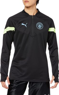 Alle Details zum Fußball-Trikot PUMA Manchester City Training 1/4 Zip Top - Schwarz - Größe: L und ähnlichen Trikots