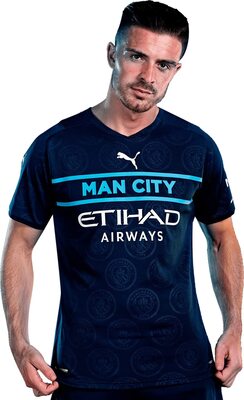 Alle Details zum Fußball-Trikot PUMA Mann Manchester City Saison 2021/22, Spielausrüstung, Trikot Third Kit und ähnlichen Trikots