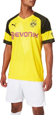 PUMA Unisex BVB Home Shirt Replica with Evonik Logo with Opel Logo Trikot bei Amazon bestellen