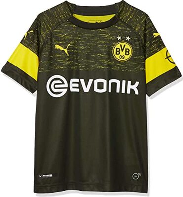 Alle Details zum Fußball-Trikot PUMA Unisex Kinder BVB Away Shirt Replica Jr with Evonik Logo with Opel Logo Trikot und ähnlichen Trikots