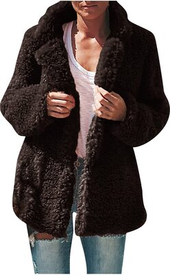 QHDDP Westen Damen Winter Warm Damen Knöpfe Wollmantel Trench Jacket Gürtel Mantel Outwear Dino Pullover Pullover GroßE GrößEn bei Amazon bestellen
