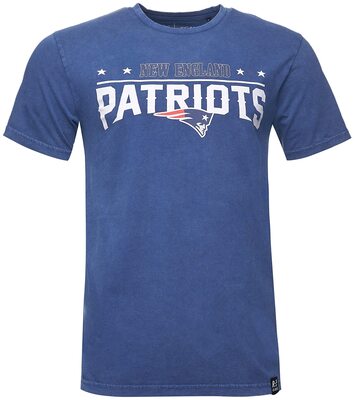 Recovered Herren T-Shirt NFL New England Patriots - Shirt in Blau in Größe S - XXL bei Amazon bestellen
