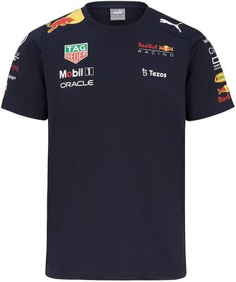 Red Bull Racing - Offizielle Formel 1 Merchandise Kollektion - 2022 Team T-Shirt - Herren - Dunkelblau - XL bei Amazon bestellen