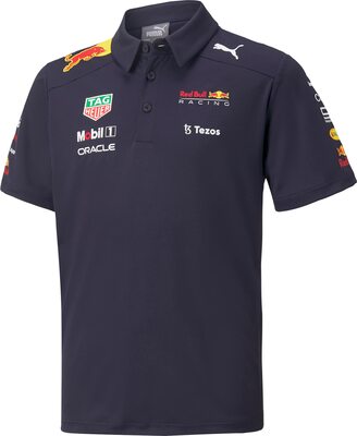 Alle Details zum Fußball-Trikot Red Bull Racing - Offizielle Formel 1 Merchandise Kollektion - Kinder 2022 Team Polo - Dunkelblau - Größe 104 und ähnlichen Trikots