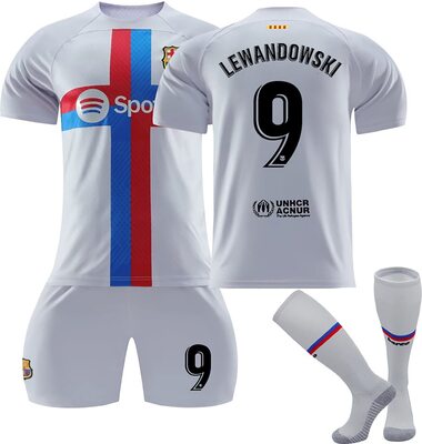 Retro Barcelona Trikot Nr.10 Kinder/Erwachsene 21/22 Barcelona Trikot Set 22/23 Barcelona Trainingsanzug Fussball Trikot Set Sporttraining T-Shirts, Shorts Und Socke, FußBall Trikot FüR Jungen/Herren bei Amazon bestellen