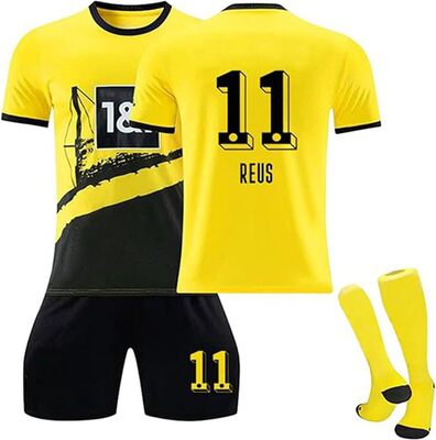 Senmubery Fußball Trikot für BVB Trikot Set 23/24 Hause/Auswärts Trikot Kurzarmtrikot Shorts Socken Set für Fußballtrikot für Erwachsene und Kinder bei Amazon bestellen