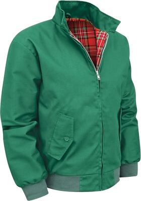 Shah Traders Harrington Jacket, Harrington Jacke Army And Workwear Men’s Harrington Jacket Blouson English Jacke Karofutter - Red Check lining from Inside - XS-4XL bei Amazon bestellen