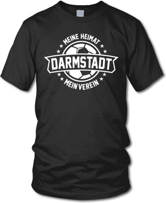 shirtloge - Darmstadt - Meine Heimat, Mein Verein - Fan T-Shirt Größe S - 3XL bei Amazon bestellen