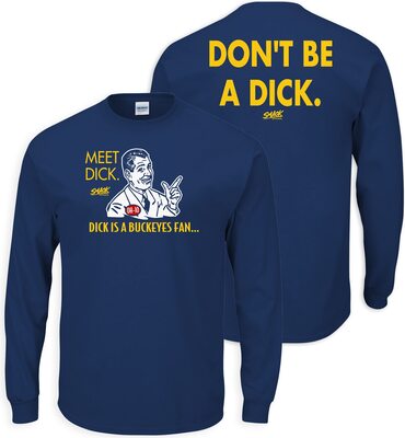 Smack Apparel Michigan Football Fans Don't be a Dick T-Shirt (Größe Sm-5X) bei Amazon bestellen