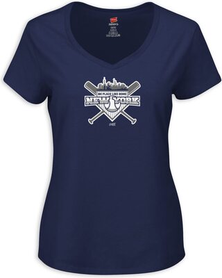 Smack Apparel New York Baseball Fans No Place Like Home Damen T-Shirt (XS-2X) bei Amazon bestellen