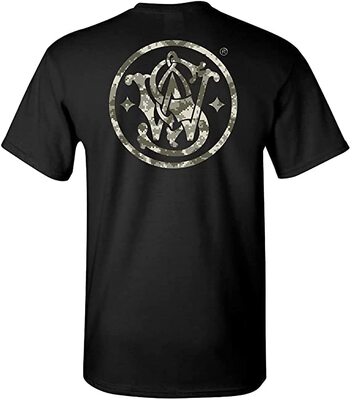 Smith & Wesson Offiziell lizenzierte Circle Logo Kurzarm T-Shirts für Herren bei Amazon bestellen