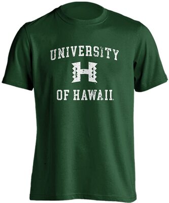 Sport Your Gear University of Hawaii Rainbow Warriors Distressed Retro Logo T-Shirt bei Amazon bestellen