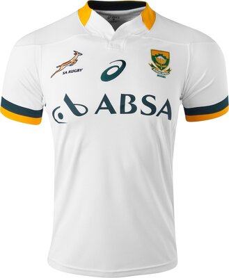 Alle Details zum Fußball-Trikot SPRINGBOX AWAY JERSEY SS White 14/15 South Africa Rugby Asics und ähnlichen Trikots