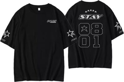 Stray Kids 5 Star Album Merch T-Shirt Felix Jisung Hyunjin Minho Bangchan Changbin Konzerte Tee Unisex Tops bei Amazon bestellen