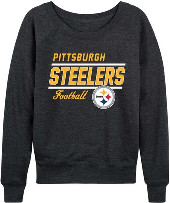 Alle Details zum Fußball-Trikot Team Fan Apparel NFL Damen Crewneck Light Weight, Gameday Apparel, Slouchy Fit Raglan Crewneck Pullover für Frauen und ähnlichen Trikots