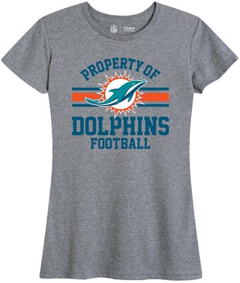 Alle Details zum Fußball-Trikot Team Fan Apparel NFL Damen Plus Size Kurzarm Property of T-Shirt, offizielle Teambekleidung, Tagless Contour Fit Tee und ähnlichen Trikots