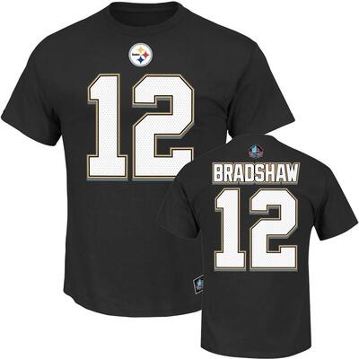 Terry Bradshaw Pittsburgh Steelers Majestic NFL Eligible Receiver II HOF T-Shirt bei Amazon bestellen