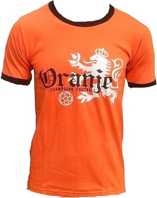 TICILA Herren T-Shirt Oranje Holland Dutch Niederlande Netherlands Champion Football Fussball WM EM Designer Fan Tee Trikot Orange bei Amazon bestellen