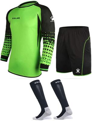 Torwarttrikot Uniform Bundle - Inklusive Jersey, Shorts & Socken - Schutzpolster auf Shorts & Hemd - Kinder- und Erwachsenengrößen bei Amazon bestellen