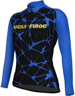 UGLY FROG Newest Radtrikot Damen Set Langarm Mode Sommer Sport & Freizeit MTB Fahrradbekleidung Radsport Hemd Polyester Bike Radlerhose CXWX01 bei Amazon bestellen