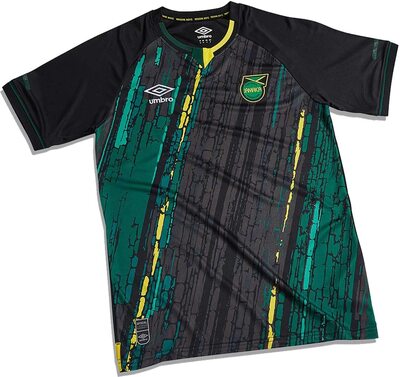 UMBRO Jamaika Auswärtstrikot 21 22 schwarz Jamaica Away Shirt Fan Jersey bei Amazon bestellen
