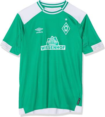 Alle Details zum Fußball-Trikot Umbro Kinder Werder Bremen Home SS Jersey, grün, 158 cm und ähnlichen Trikots