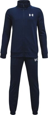 Alle Details zum Fußball-Trikot Under Armour Jungen Knit Track Suit, bequemer Jogginganzug, vielseitiger Trainingsanzug und ähnlichen Trikots