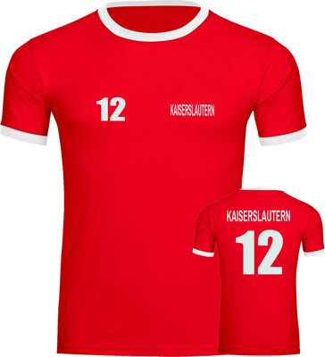 VIMAVERTRIEB® Herren Kontrast T-Shirt Bochum - Trikot 12 - Männer Shirt Fußball Fanartikel Fanshop bei Amazon bestellen