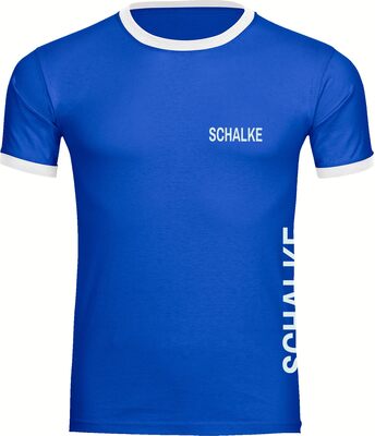 VIMAVERTRIEB® Herren Kontrast T-Shirt Bremen - Brust & Seite - Männer Shirt Fußball Fanartikel Fanshop bei Amazon bestellen
