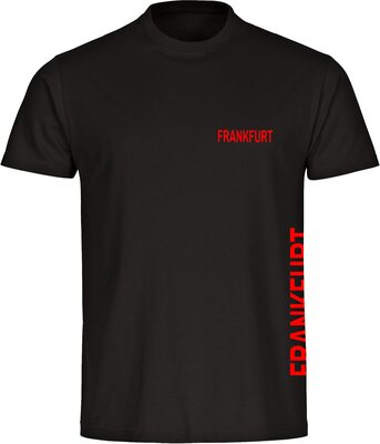VIMAVERTRIEB® Herren T-Shirt Frankfurt - Brust & Seite - Männer Shirt Fußball Fanartikel Fanshop bei Amazon bestellen