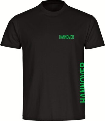 Alle Details zum Fußball-Trikot VIMAVERTRIEB® Herren T-Shirt Hannover - Brust & Seite - Männer Shirt Fußball Fanartikel Fanshop und ähnlichen Trikots