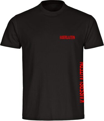 VIMAVERTRIEB® Herren T-Shirt Kaiserslautern - Brust & Seite - Männer Shirt Fußball Fanartikel Fanshop bei Amazon bestellen