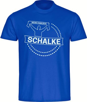 VIMAVERTRIEB® Herren T-Shirt Schalke - Meine Fankurve - Männer Shirt Fußball Fanartikel Fanshop bei Amazon bestellen