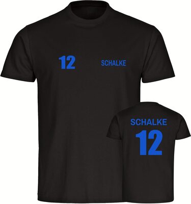 VIMAVERTRIEB® Herren T-Shirt Schalke - Trikot 12 - Männer Shirt Fußball Fanartikel Fanshop bei Amazon bestellen