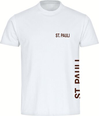 VIMAVERTRIEB® Herren T-Shirt St. Pauli - Brust & Seite - Männer Shirt Fußball Fanartikel Fanshop bei Amazon bestellen
