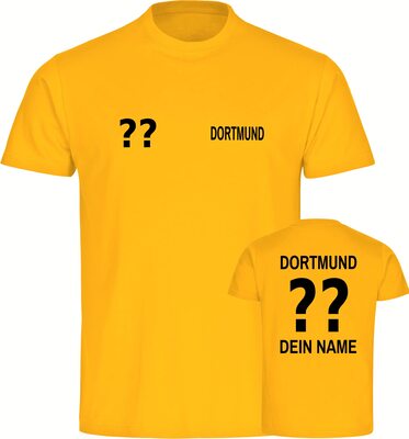 VIMAVERTRIEB® Kinder T-Shirt Dortmund - Trikot mit Deinem Namen und Nummer - Shirt Jungen Mädchen Fußball Fanartikel Fanshop bei Amazon bestellen