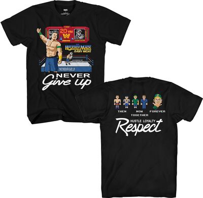 WWE John Cena Then Now Forever 8 Bit T-Shirt für Erwachsene bei Amazon bestellen