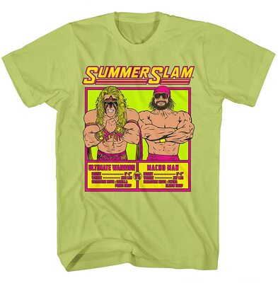 WWE SummerSlam Ultimate Warrior Shirt - Macho Man Vs Ultimate Warrior - Herren T-Shirt World Wrestling Champion bei Amazon bestellen