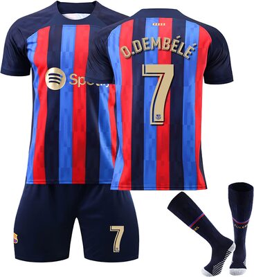 XINLINLIN Fußball Jersey Set für Herren Trikot Trikot Set,22/23 Heimtrikot-Kit Erwachsene Kinder,Nr.10/7/30/25/21/9 Fussball Trikot Trainingsanzug Tshirt,Shorts & Socken Fußballfans bei Amazon bestellen