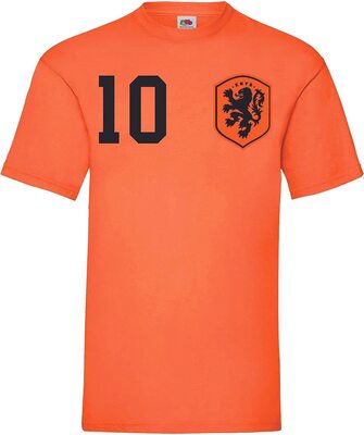 Youth Designz Herren T-Shirt Trikot Niederlande Holland mit Wunschname + Nummer bei Amazon bestellen