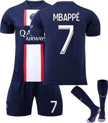 ZZD Fußball Trikot Set Paris 22-23 Heim/Auswärtstrikot PSG Kurzarmtrikot Hemd Kurze Set mit Socken Fußballtrikot für Erwachsene und Kinder bei Amazon bestellen