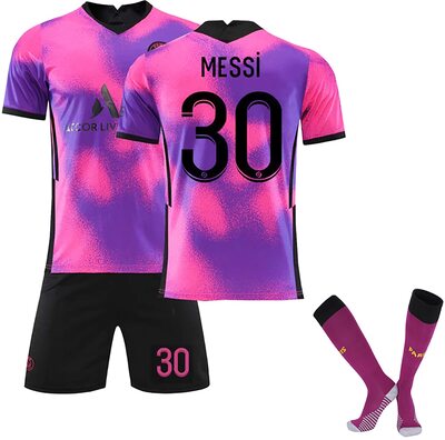 ZZD Herren Fußball Trikot Paris Saint-Germain Trikot Set 21-22 Heim-/Auswärtstrikot Kurzarmtrikot Shorts Fußball Trikot Fußball Socken Set für Fußballtrikot für Erwachsene und Kinder bei Amazon bestellen